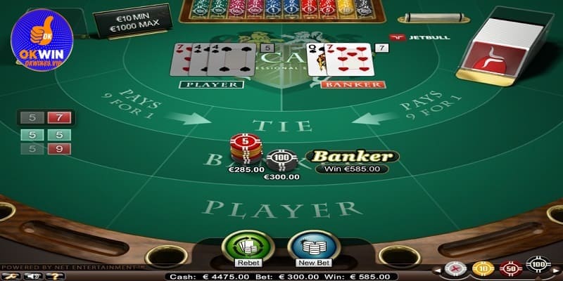Một vài game bài phổ biến tại Casino Okwin